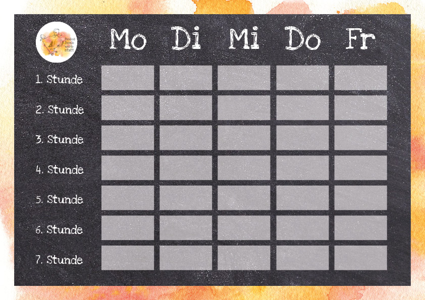 Stundenplan Dodos Denkwerkstatt